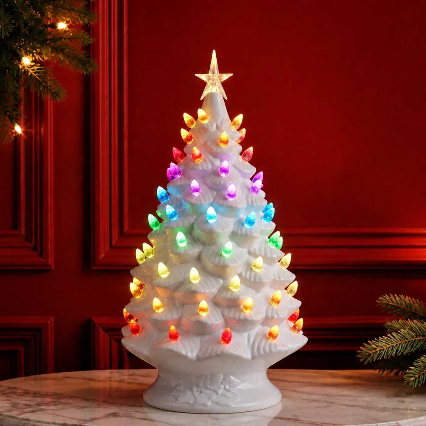 New Christmas Tree Lights Nostalgic Trees – Christmas