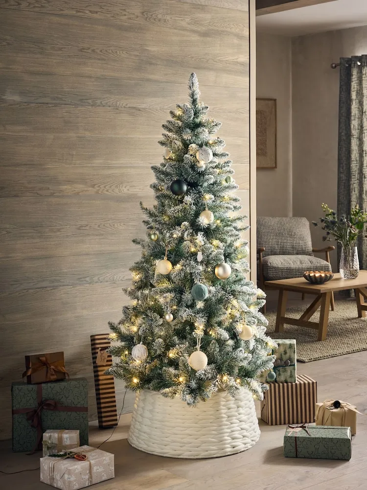 Next White Snowy 6ft Pre Lit Christmas Tree ONE