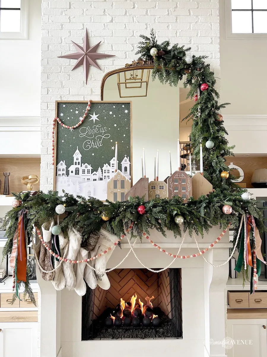 Nostalgic Elegant Christmas Mantel - Remington Avenue