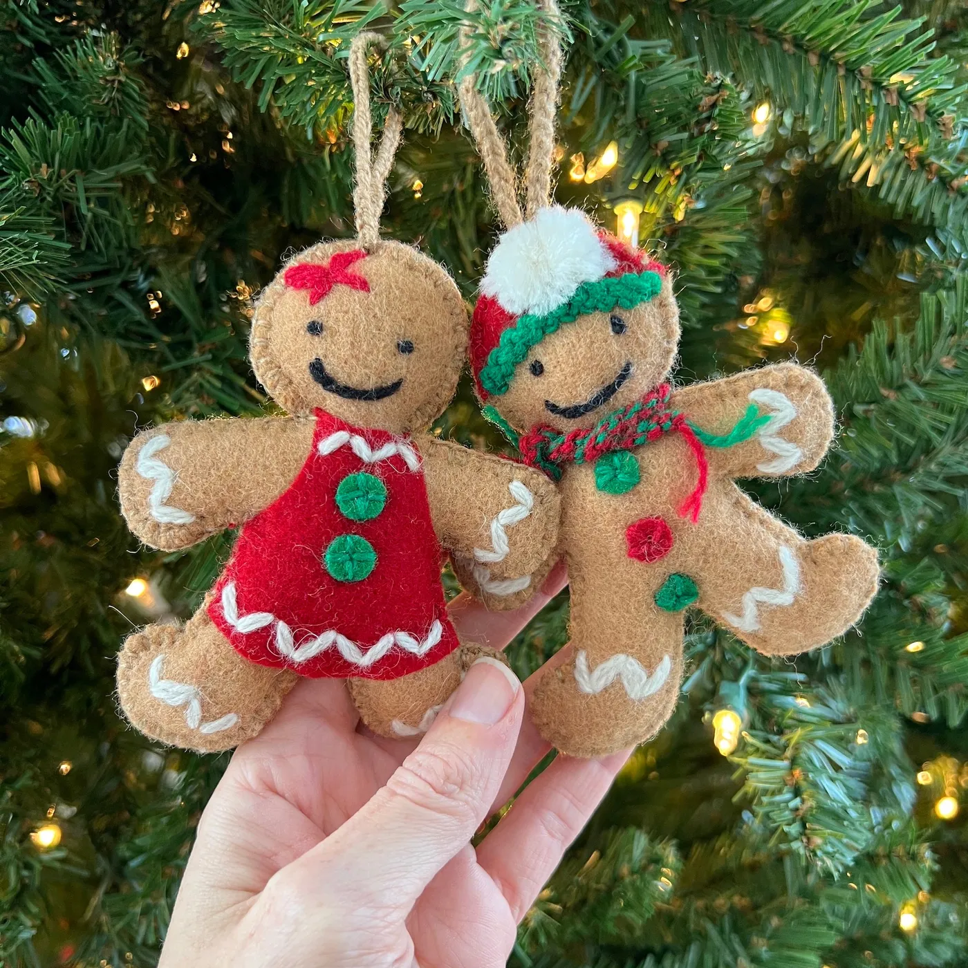 O4O | Wool Ornament | Gingerbread Man