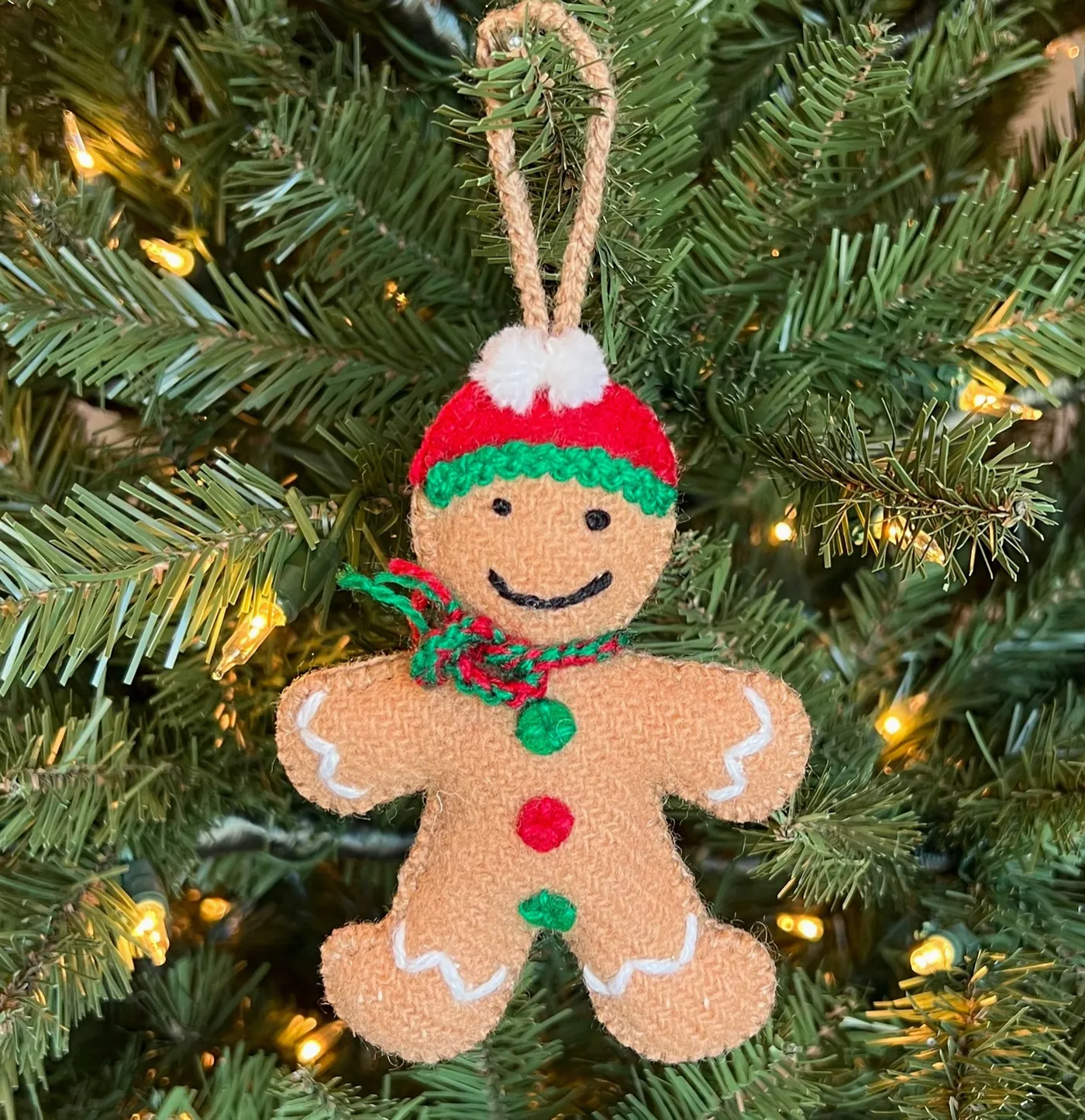O4O | Wool Ornament | Gingerbread Man