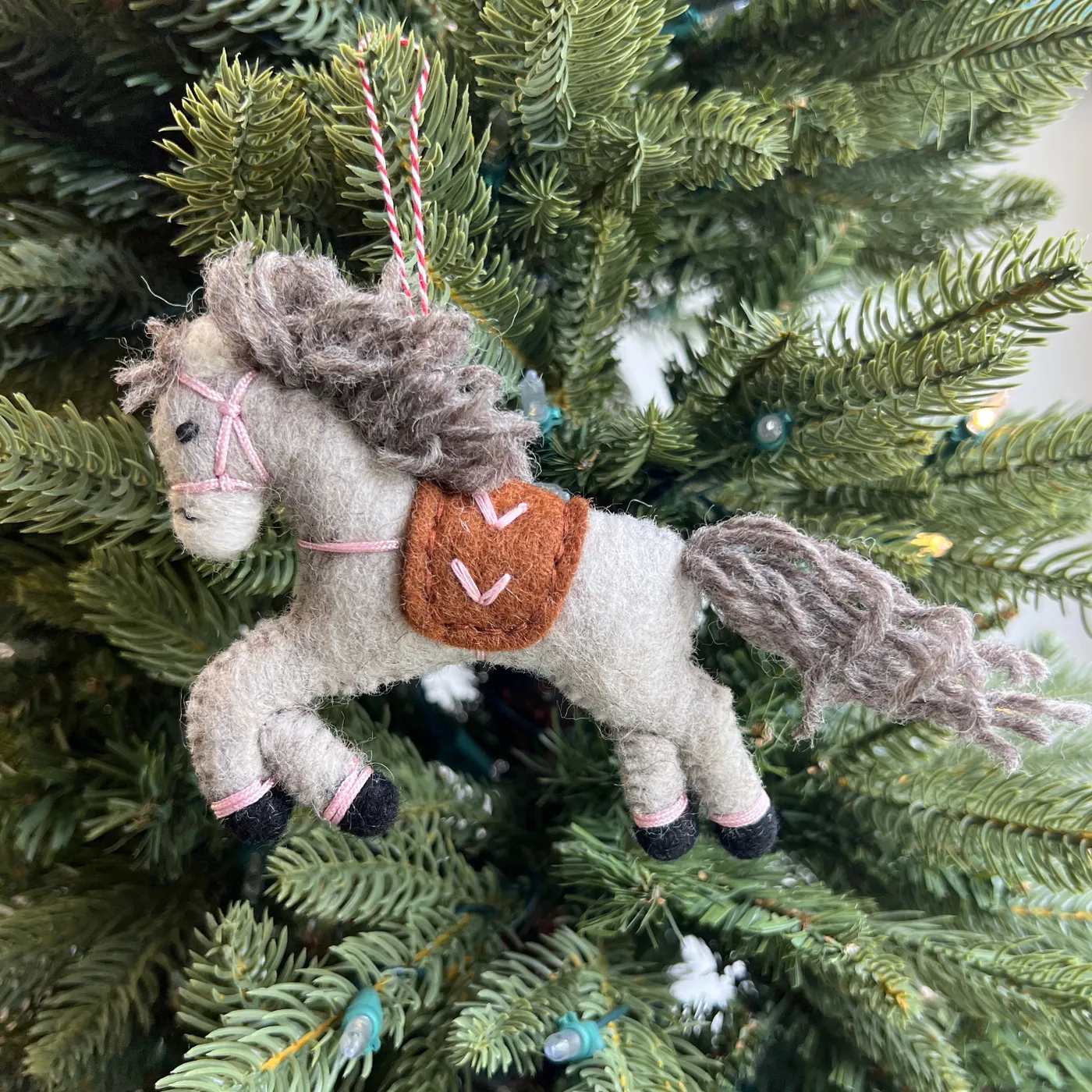 O4O | Wool Ornament | Prancing Pony