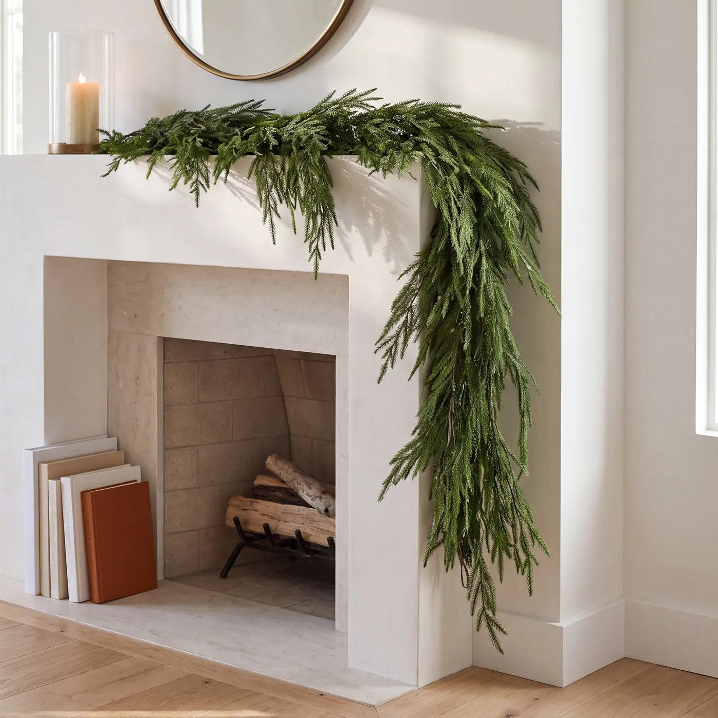 One Allium Way® 9' Norfolk Pine Christmas Garland | Joss & Main