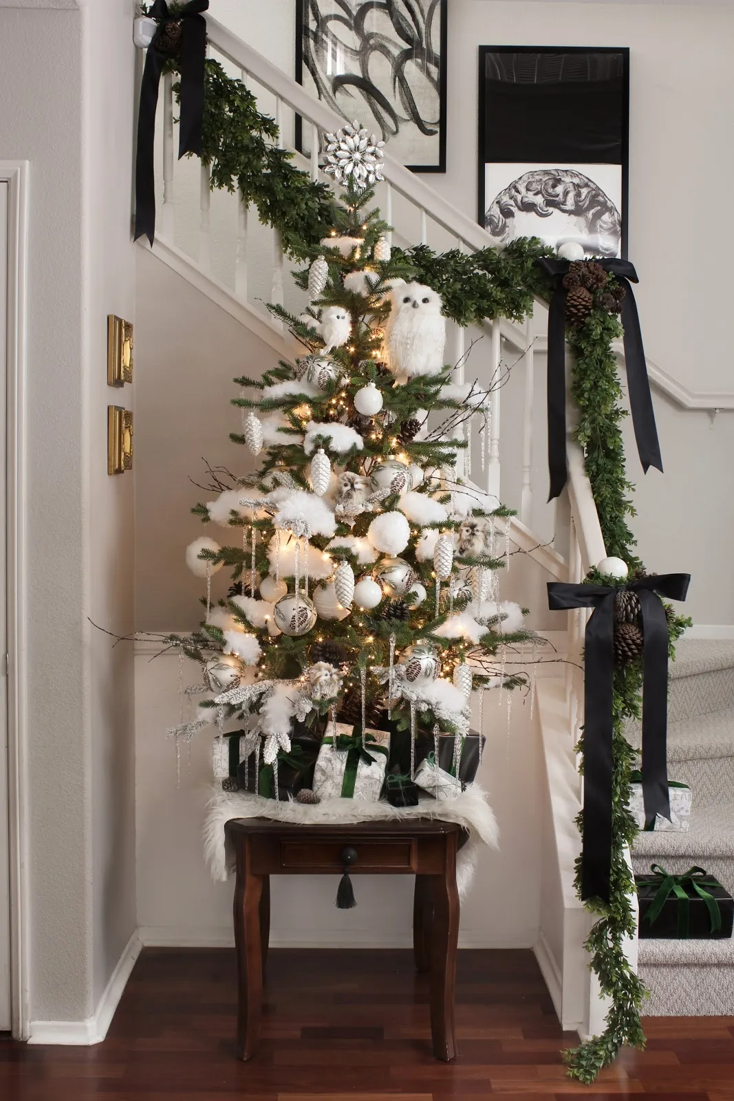 Oscar Bravo Home: An Icy Forest Tabletop Christmas Tree