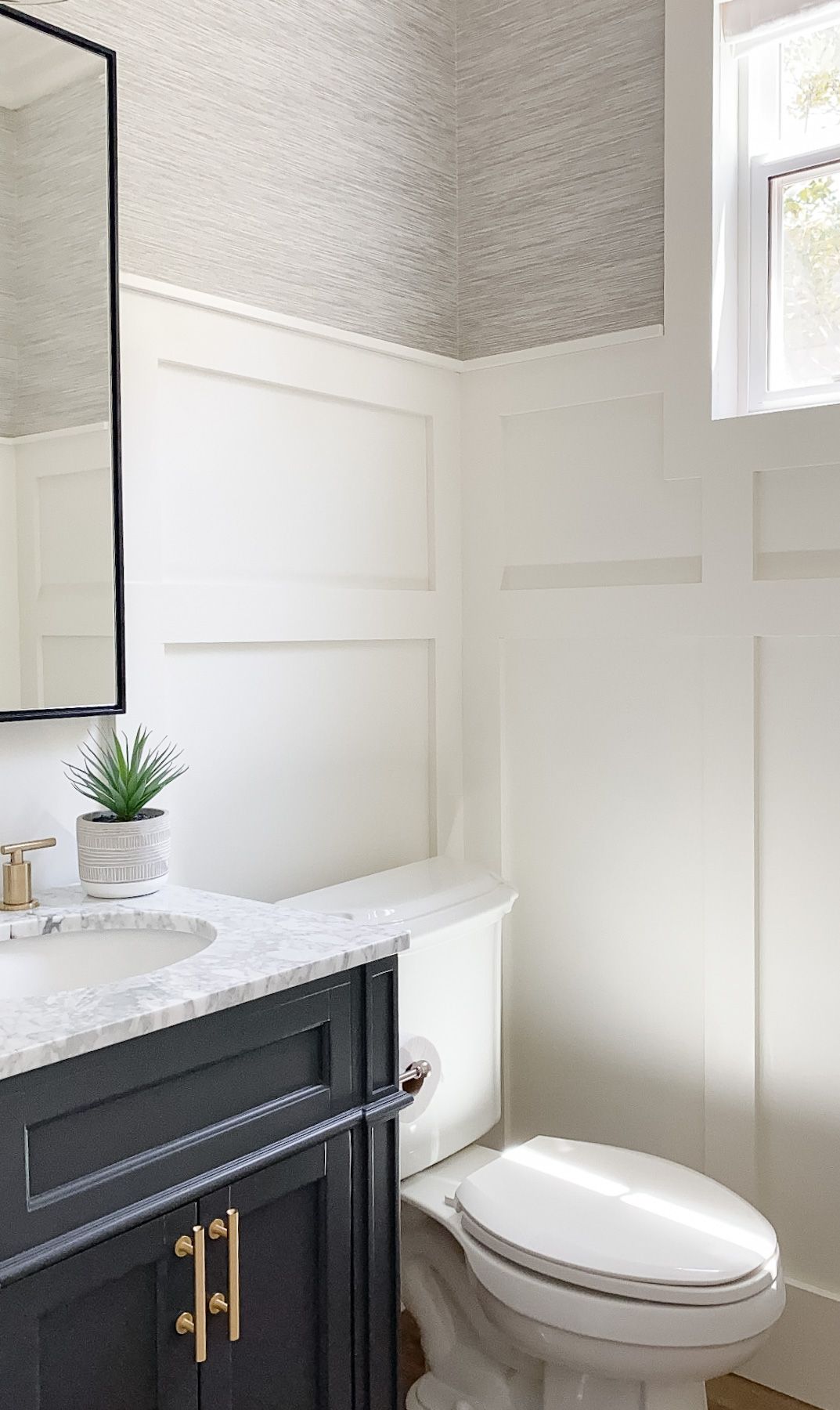Our Powder Room is Complete - A Thoughtful Place