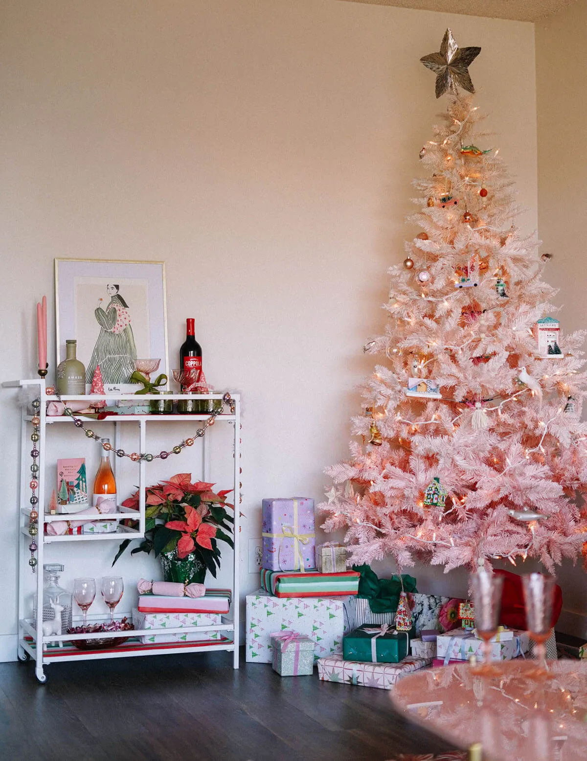 Pastel Ornaments for Pink Christmas | Pastel Christmas Decor Pastel Christmas Ornaments/Adornos navideños pastel
