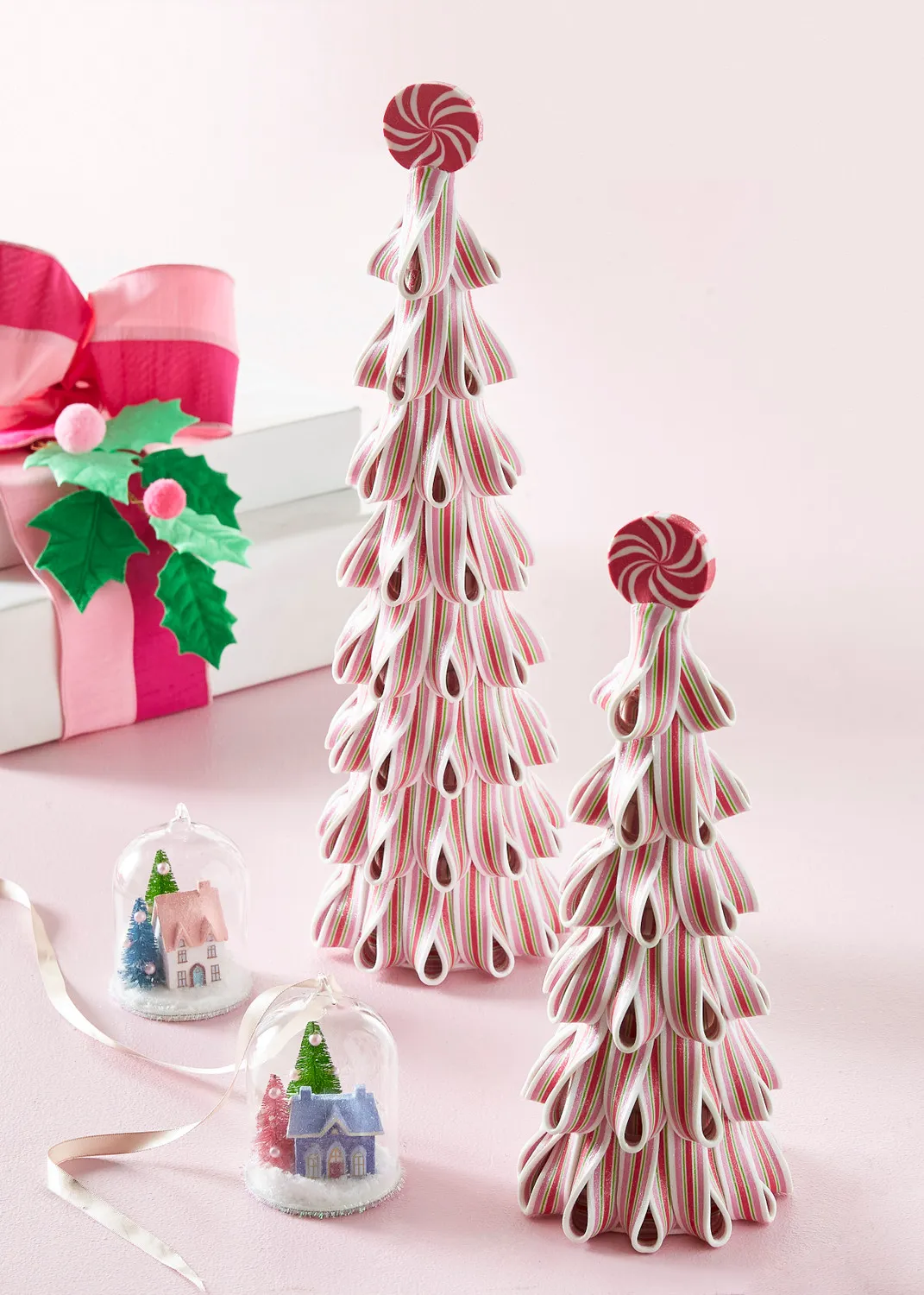 Peppermint Candy Cane Christmas Ribbon Candy Christmas Tree Candy Cane Christmas Tree Decorating Kit Peppermint Christmas