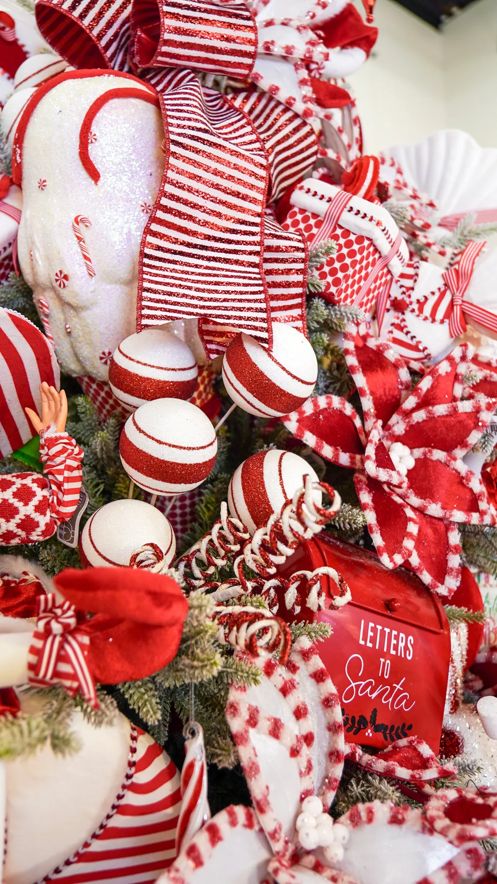 Peppermint Candy Cane Christmas Ribbon Candy Christmas Tree Candy Cane Christmas Tree Decorating Kit Peppermint Christmas