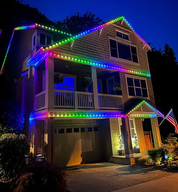 Permanent Holiday Lights St. Louis | One Elf