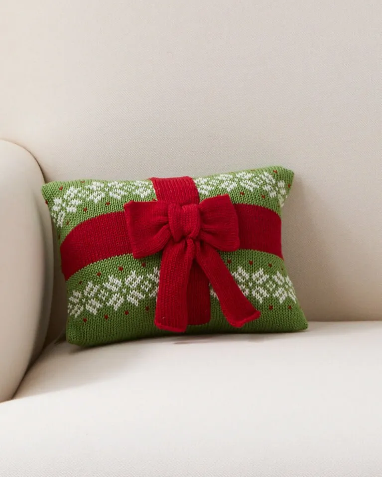 Petite Gift Knit Pillow | Garnet Hill