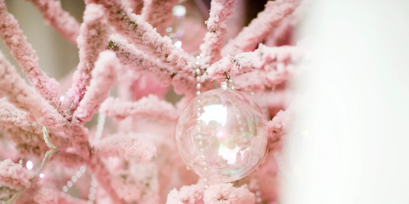Pink Christmas Holiday Decorations at HomeGoods | PS Home