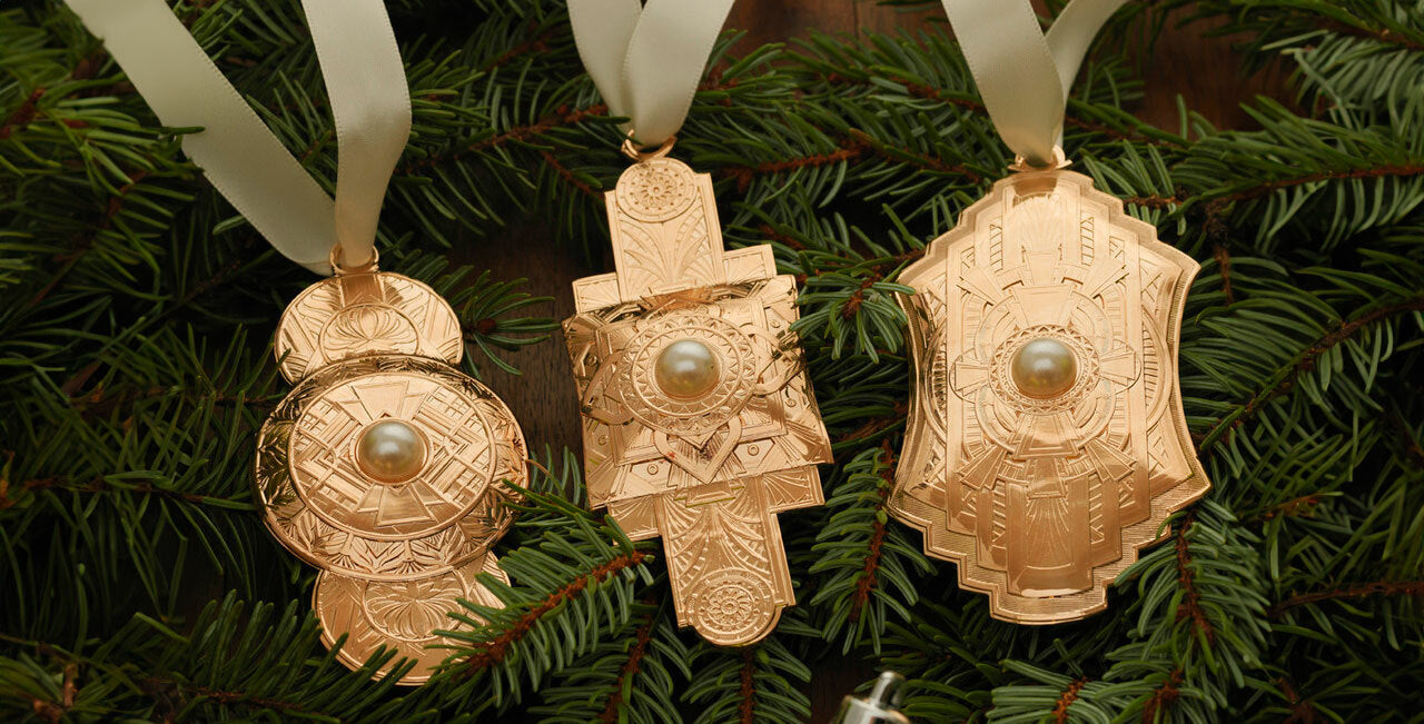 Plated Ornaments | Gold & Silver Christmas Ornaments