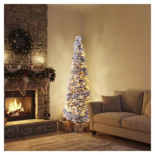 POP-UP prelit snow-effect Christmas tree 150 cm with 200 warm white LEDs |  online sales on HOLYART.com