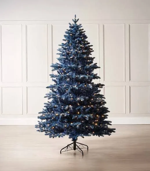 Pre-Lit Sapphire Blue Christmas Tree – My CMS