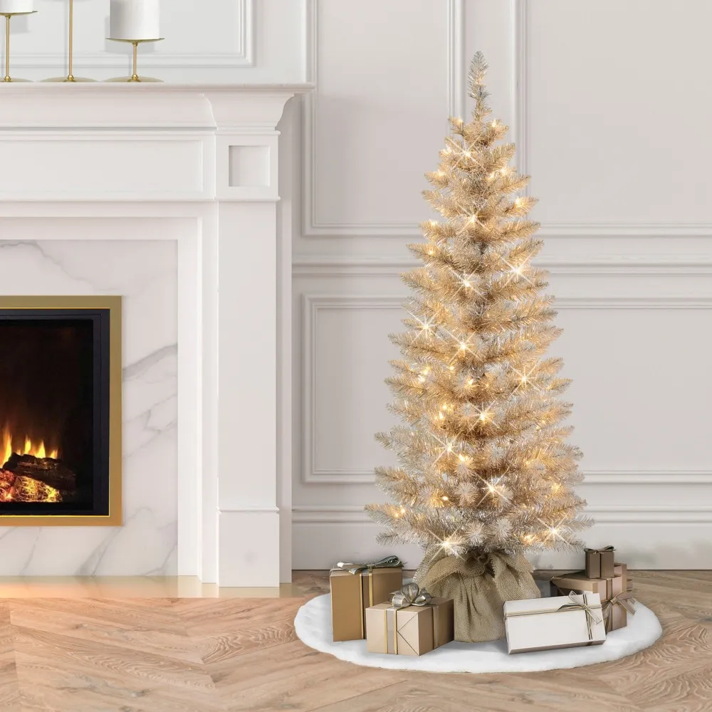 Puleo International Gold Artificial Christmas Trees at Lowes.com