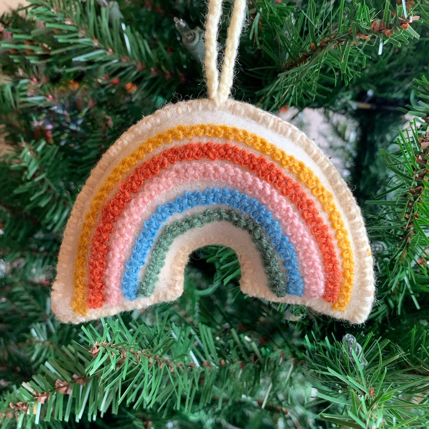 Rainbow Christmas Ornament | Handmade Wool Christmas Ornament | Ornaments 4  Orphans®