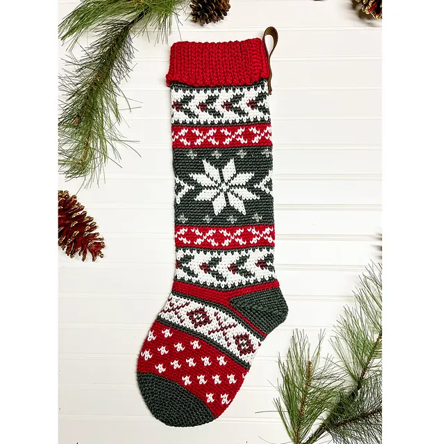 Ravelry: Nordic Heirloom Stocking pattern by Jamie StGeorge