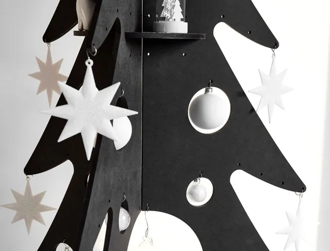 Recyclable Eco-Friendly Wooden Designer Christmas Tree