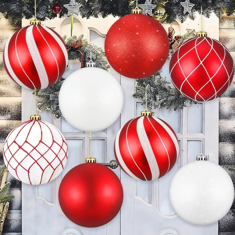 Red Large (6'-8' Tall) Christmas Ornaments - Designer Picks | Foter