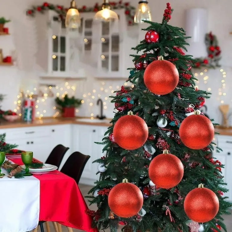 Red Large (6'-8' Tall) Christmas Ornaments - Designer Picks | Foter