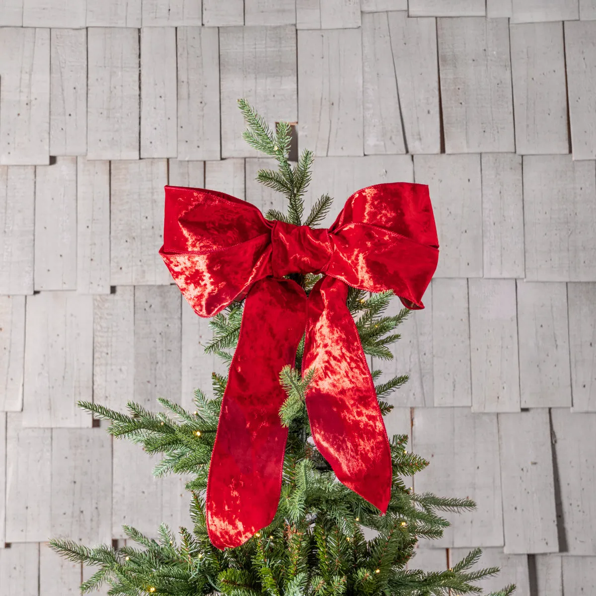 Red Velvet & Tartan Ribbon | Wired Christmas Bow Ribbon