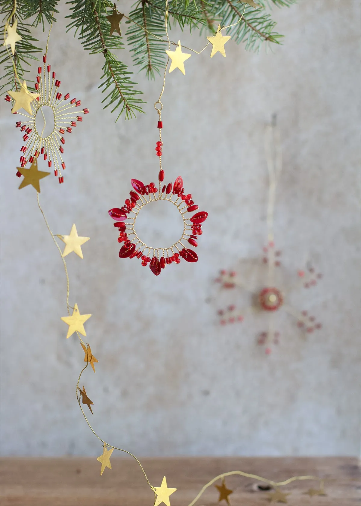 Red Wreath Ornament WD56 – Weldaad Authentic Interior - Aalsmeer