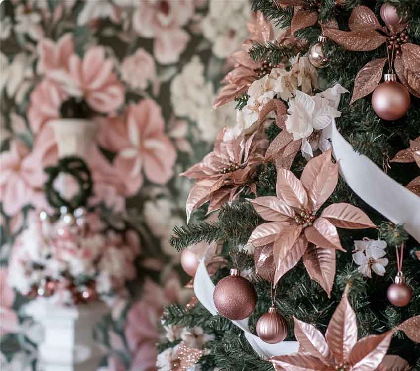 Rose Gold White And Silver Christmas Pristine Tree / Merchants 14 Luxurious  Ideas That Radiate