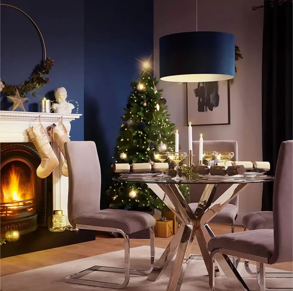 Skip The Red Décor: 5 Ways To Style A Dazzling Blue Christmas This Year | Furniture & Choice