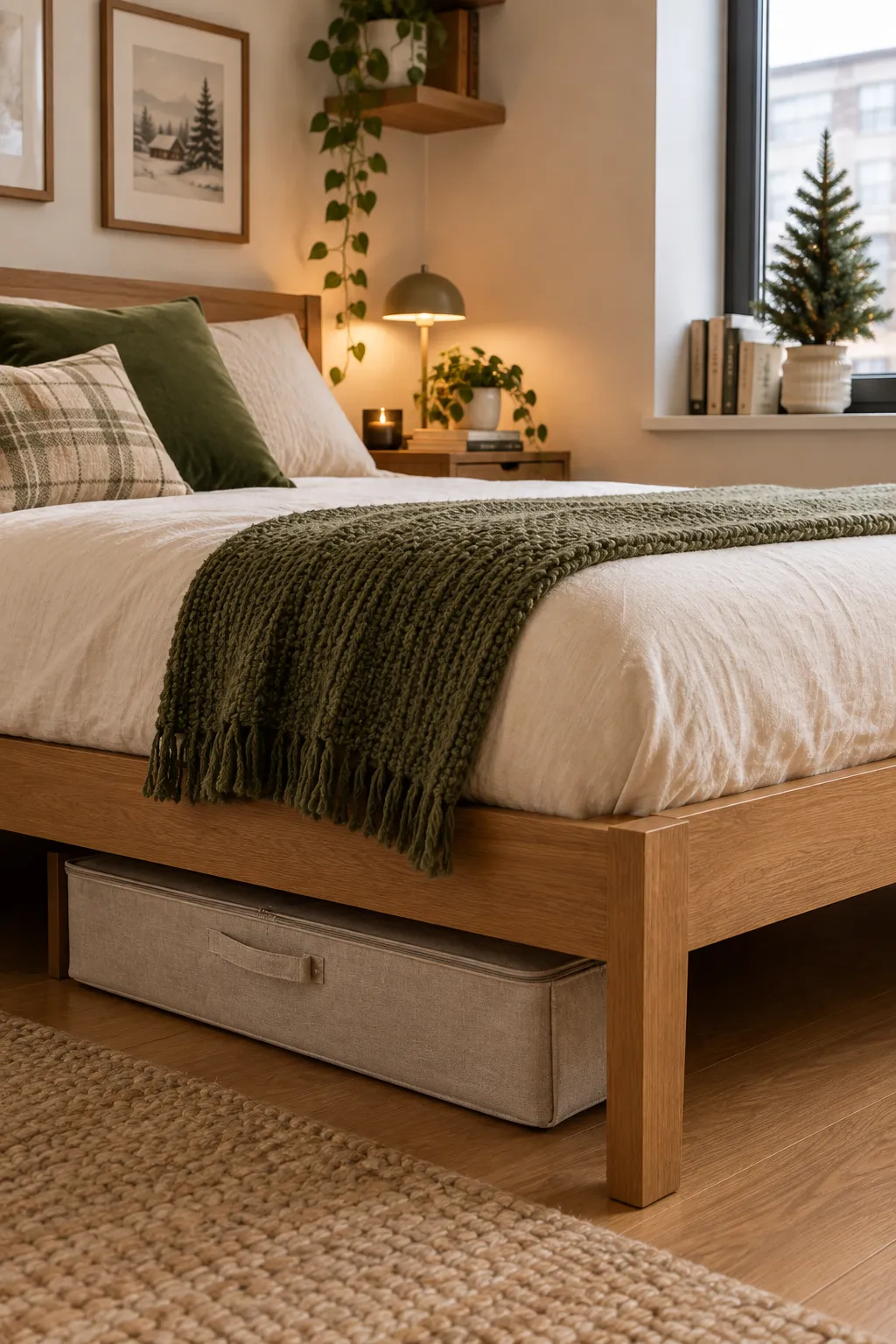 Small apartment Christmas decor ideas that save space