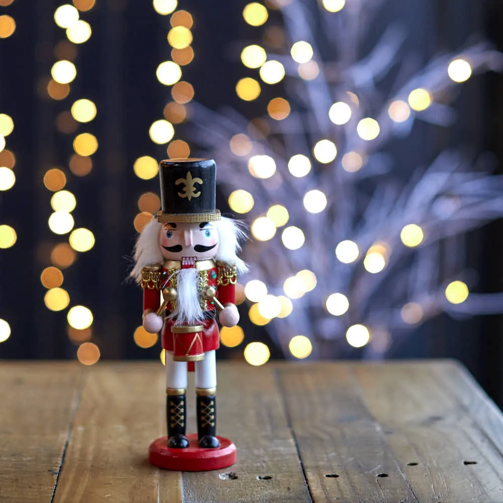 Small Nutcracker For Christmas Christmas Drummer Decoration Wooden Nutcracker Style – Angela Reed