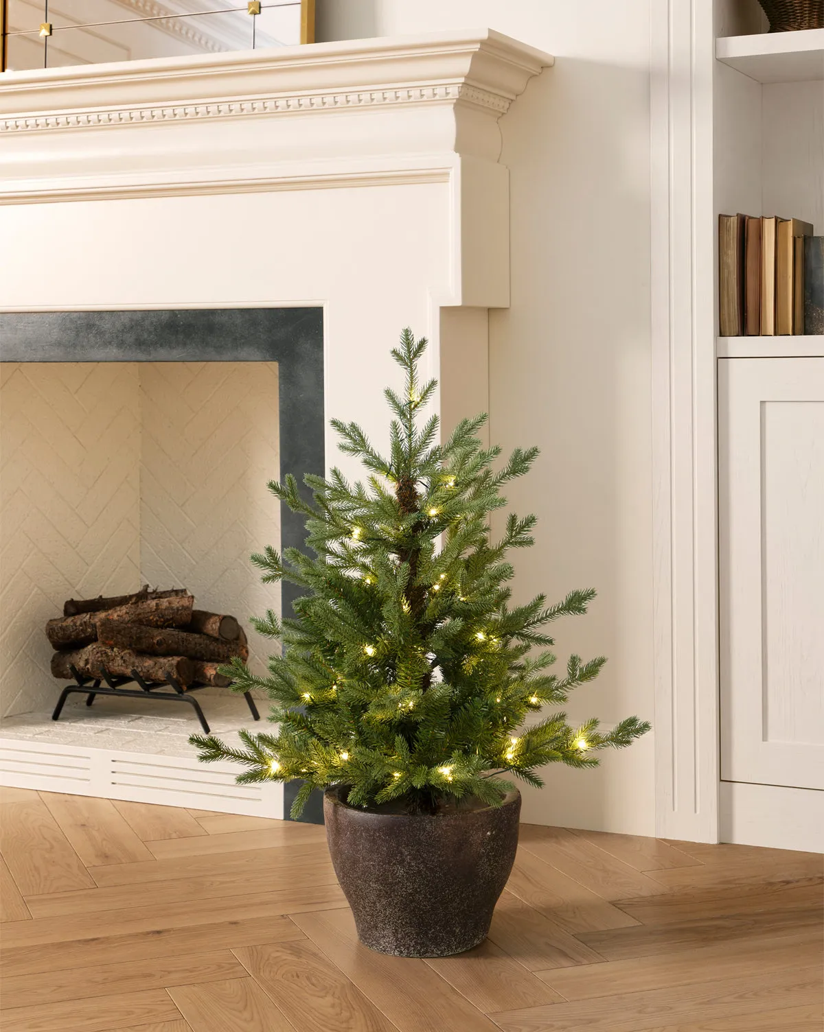 Small Pre Decorated Christmas Tree Mini Christmas Trees With Lights Small Xmas  Trees Lights4fun UK