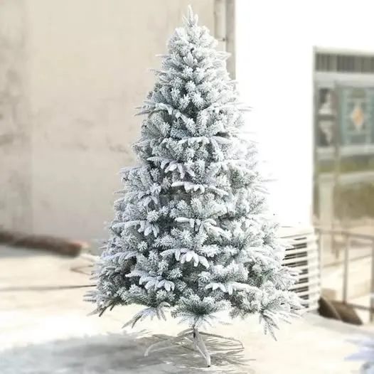 Snow flocked Christmas tree – Rickys Home Interiors