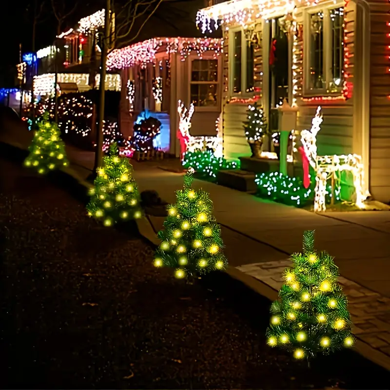 solar lights christmas tree decoration lights - Temu Canada