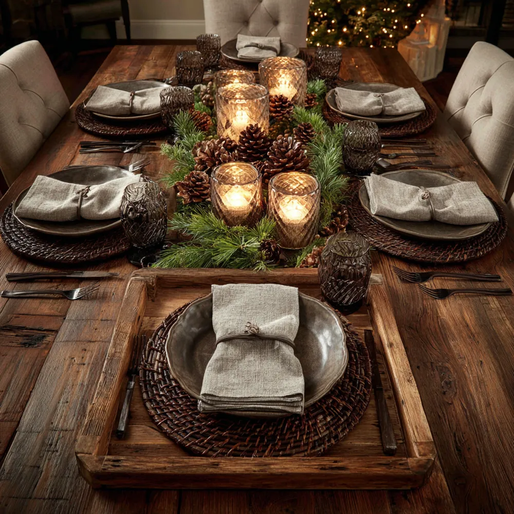 Soulful Christmas Table Setting: Handcrafted Decor for Gatherings 🍽️
