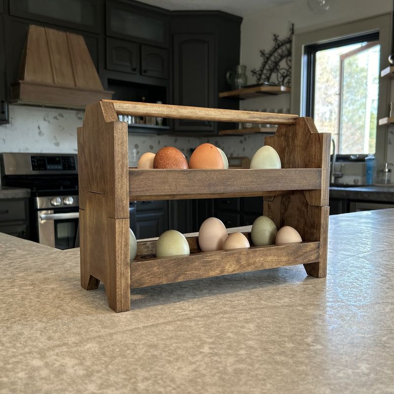 Stackable Wooden Egg Crate