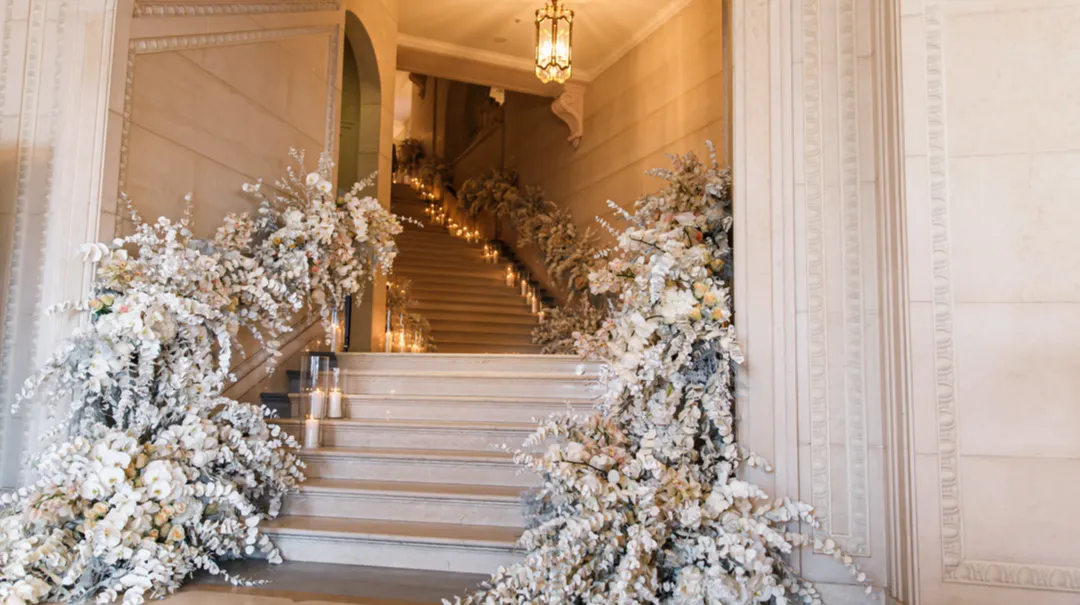 Staircase Wedding Decoration Ideas - Zola Expert Wedding Advice