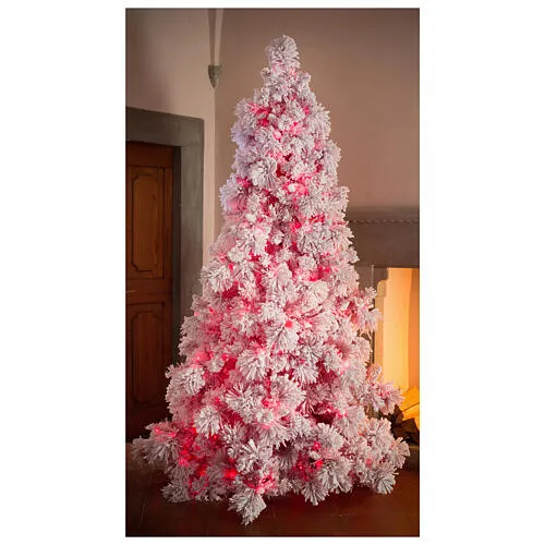 STOCK Snowy Red Velvet Christmas tree 340 cm 1050 LEDs | online sales on  HOLYART.com
