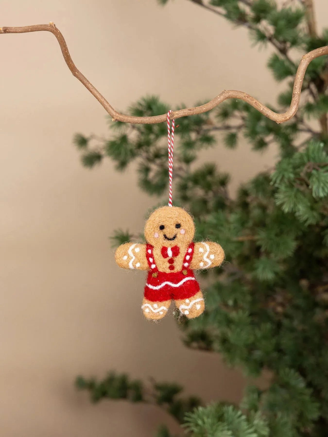Storefactory Bernard Felted Wool Gingerbread Man | Lifestory