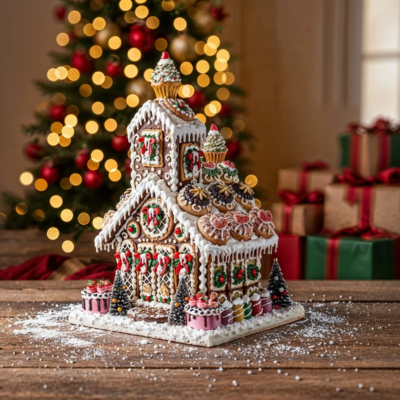 Sweet Savannah Gingerbread Chapel | One of a Kind Gingerbread House – XO  Christmas®