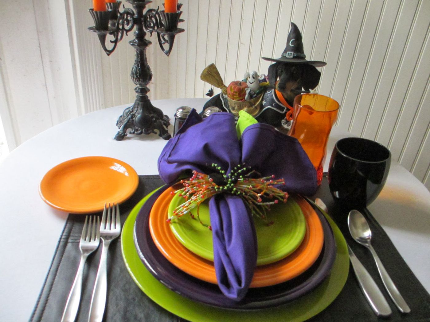 Table for One: Halloween with Fiestaware