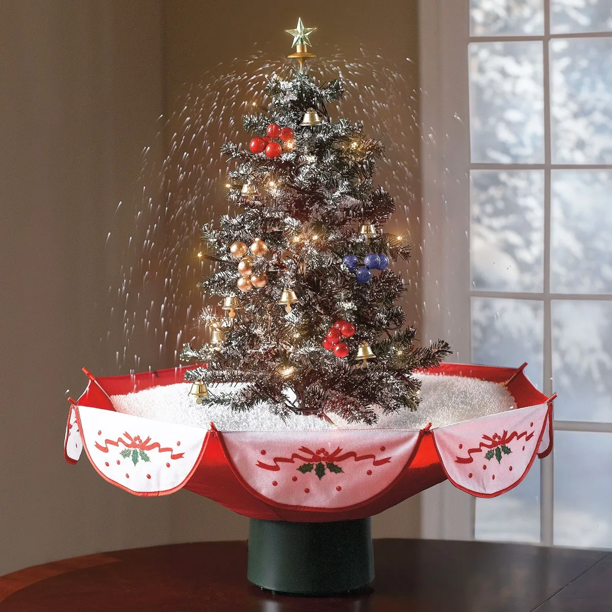 Tabletop Snowing Christmas Tree - Unicun