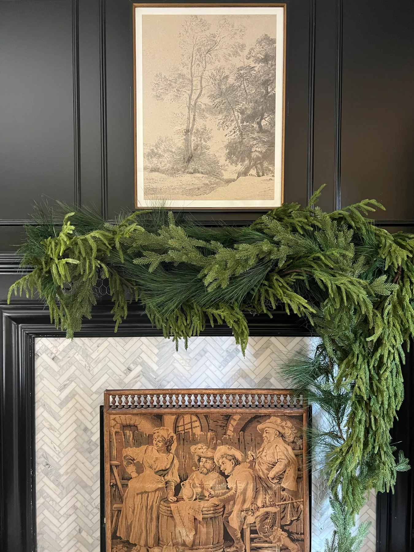 Thanksgiving To Christmas Mantel! - Haneen's Haven