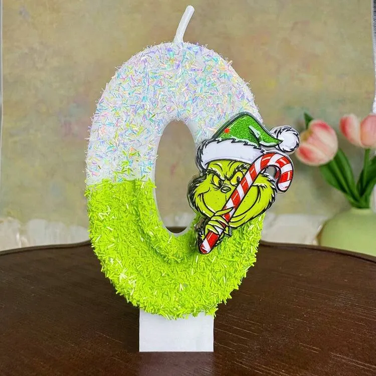 The Grinch Christmas Digital Birthday The Handmade Number Decor Party  Cartoon 0-9, Holiday Family Gathering Decor, Carnival Holiday Supplies, Birthday  Decor, Holiday Essential, Suitable For Various 