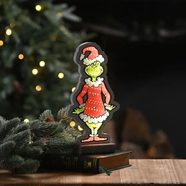 The Grinch in Santa Suit Infinity Light