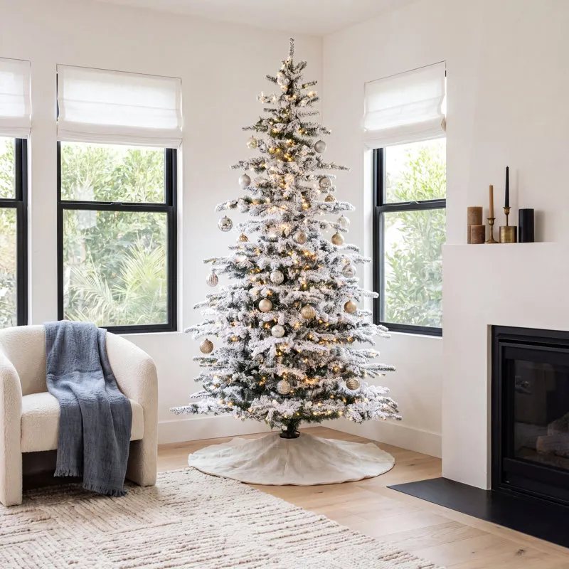 The Holiday Aisle® Frosted Pre-Lit Fir Christmas Tree & Reviews | Joss &  Main