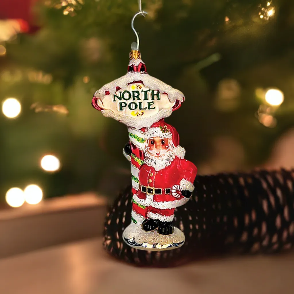 The Ornament King SANTA CENTRAL ORNAMENT – The Purple Finch Home Collection