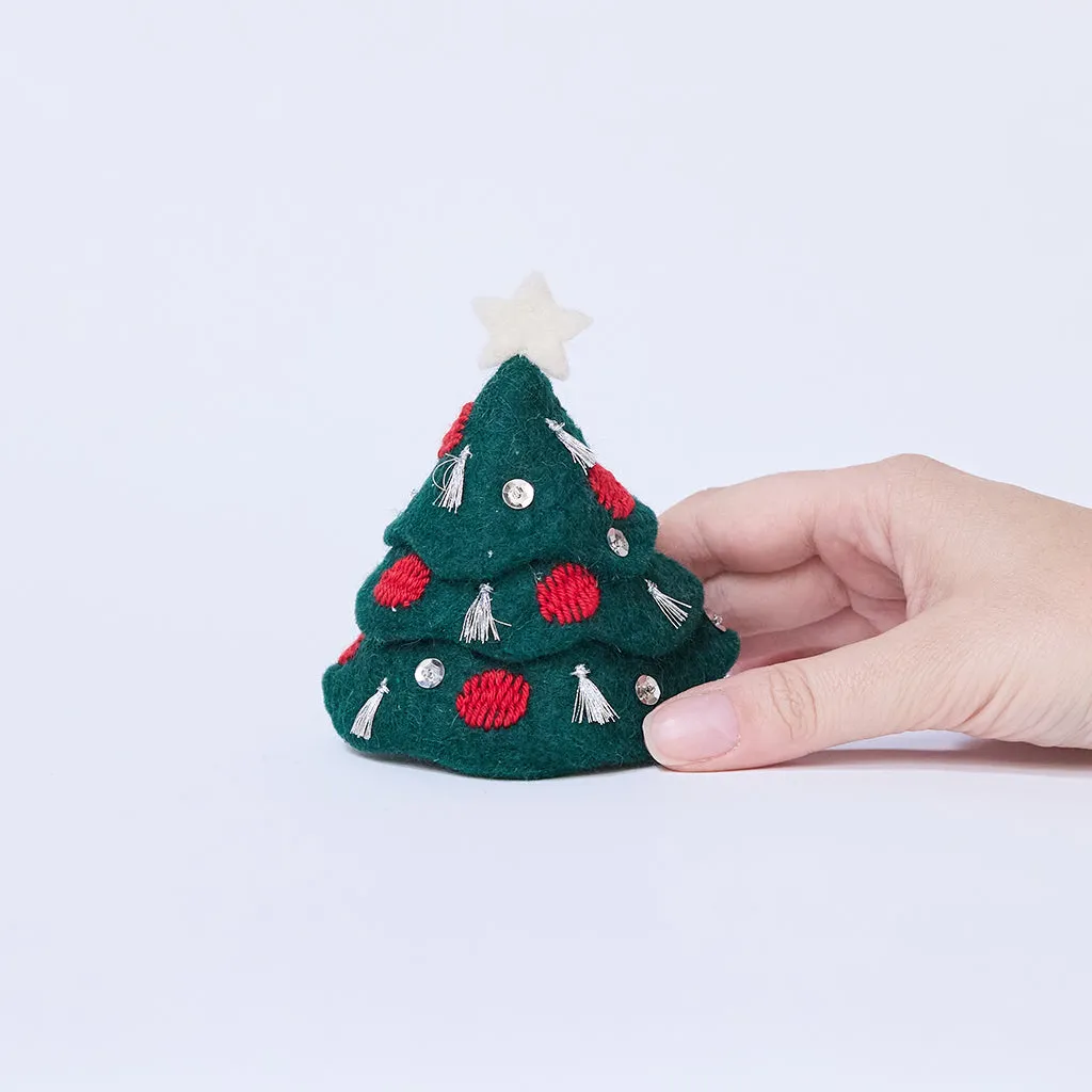 Tinsel Tree – Handmade Mini Christmas Tree Decor by Craftspring