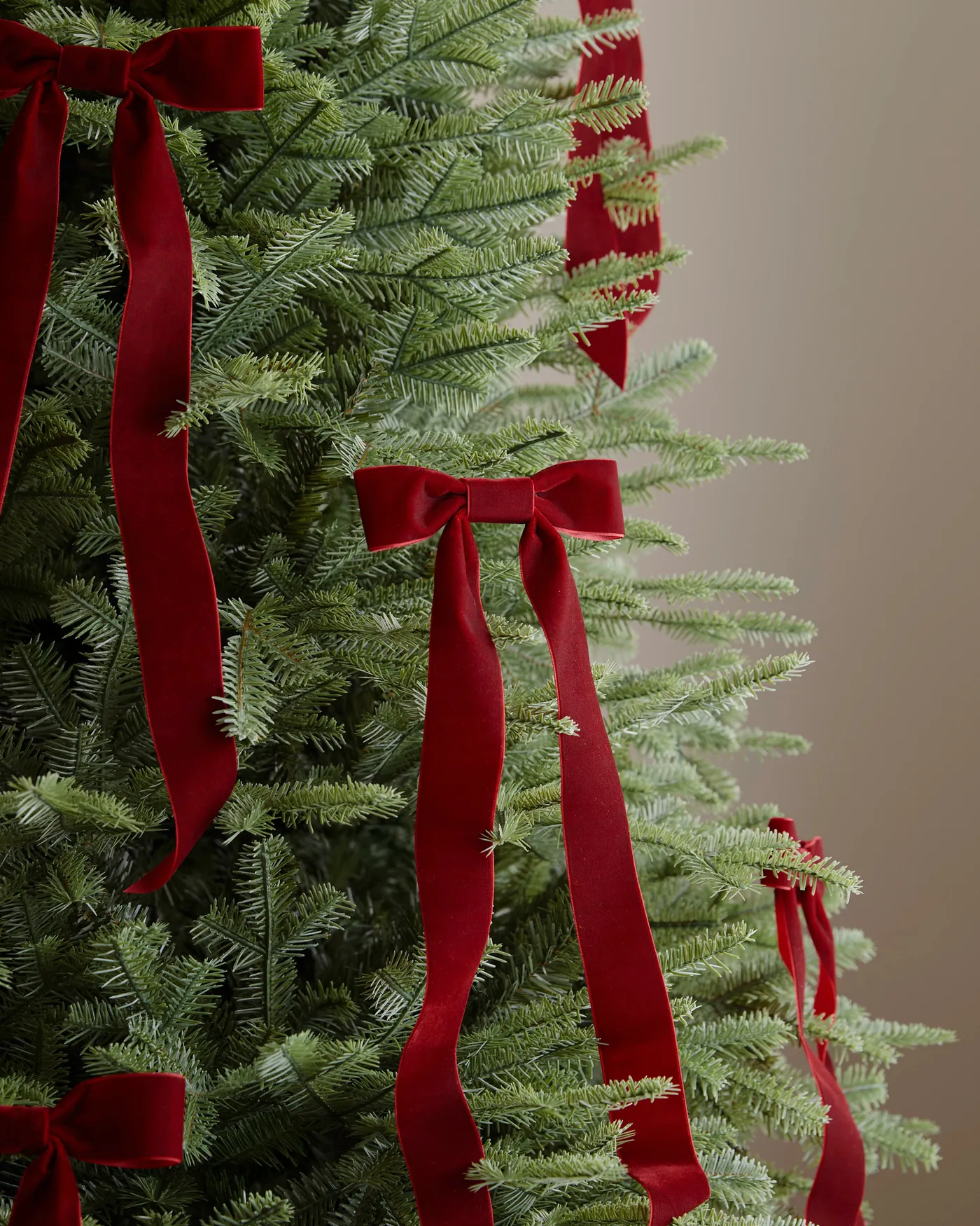 Tree Christmas Lot Bow Ribbons The Classic Vintage Red Velvet XL Christmas  Tree Topper Bow With