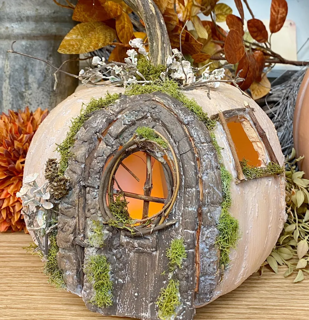 Turning Pumpkins into Enchanted Fairy Cottages