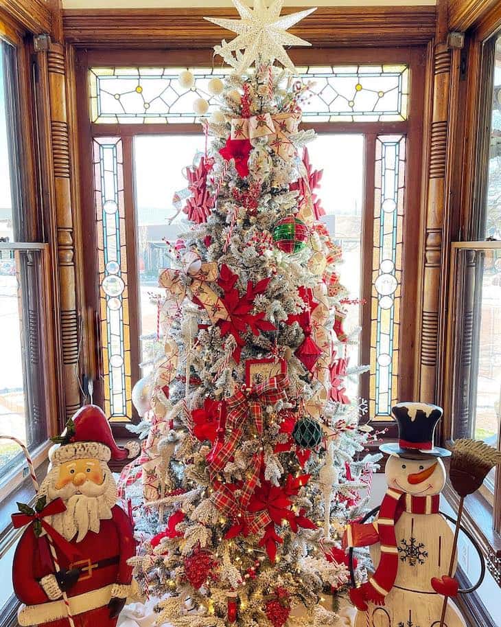 Unveiling Red and White Christmas Tree Decor Ideas for a Festive Home - Farmhousehub